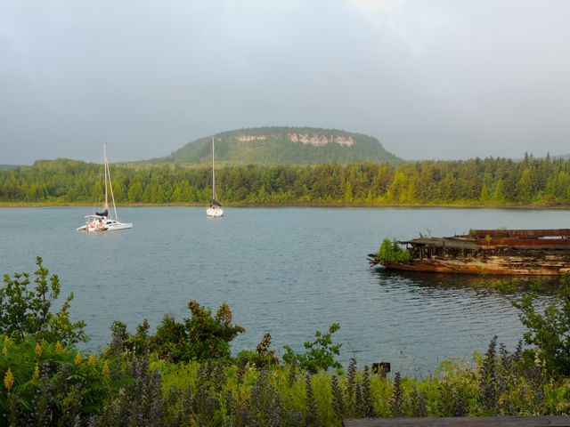 The view from Bruce Peninsula Bird Observatory